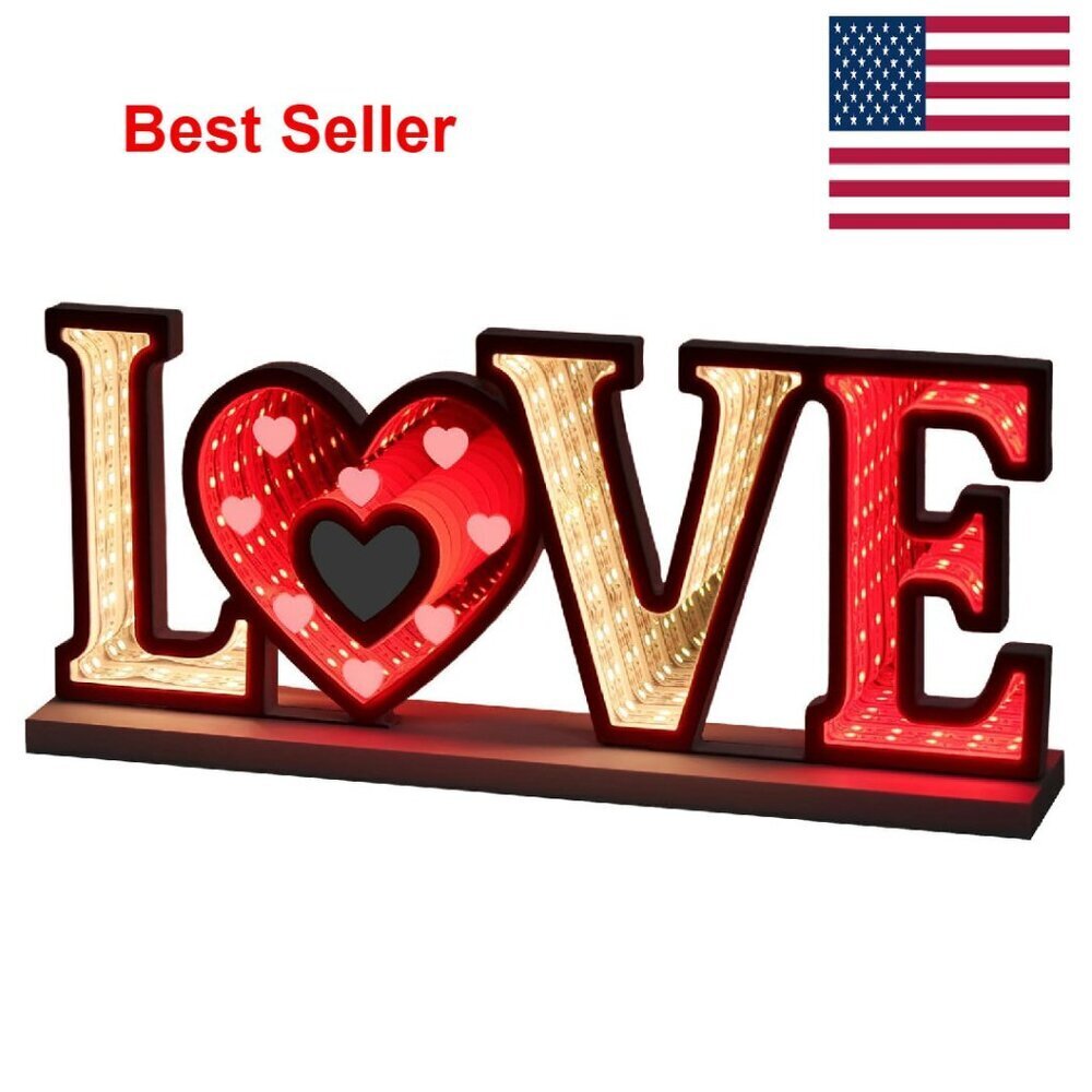 Infinity Mirror Tunnel Light Romantic Led Home Decor Centerpiece Usb Powered